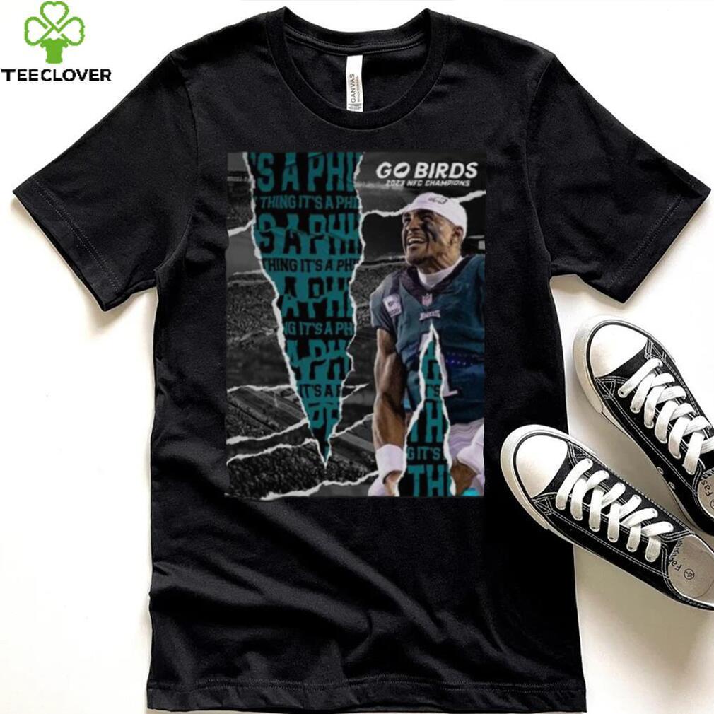 Official Philadelphia eagles go birds 2023 nfc champions shirt