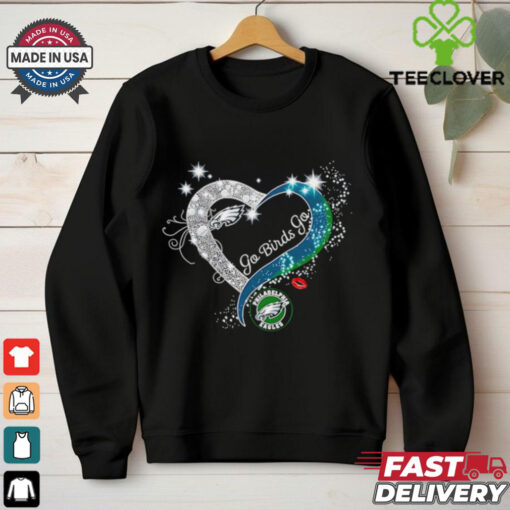 Philadelphia Eagles Go Birds Go heart lights shirt
