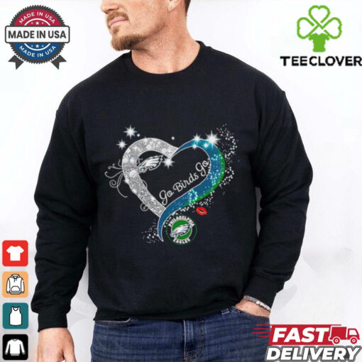 Philadelphia Eagles Go Birds Go heart lights shirt