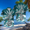 Philadelphia Eagles Halloween Skull Pumpkin Hawaiian Shirt