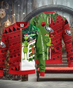 Philadelphia Eagles Grinch & Scooby Doo Christmas Ugly Sweater 1