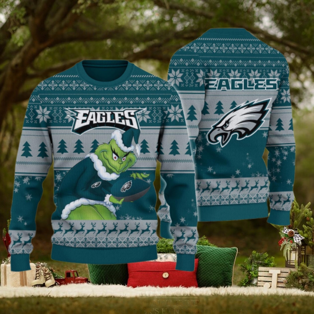 Philadelphia Eagles Grinch Ugly Christmas Sweater Philadelphia Eagles Grinch Ugly Christmas Sweater