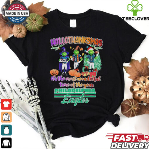 Philadelphia Eagles Hallothanksmas the most wonderful time of the year shirt