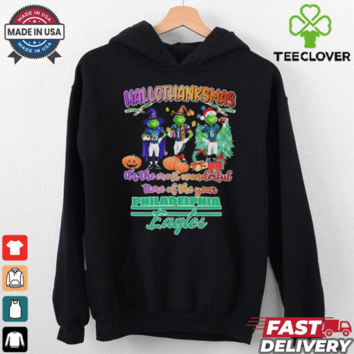 Philadelphia Eagles Hallothanksmas the most wonderful time of the year shirt