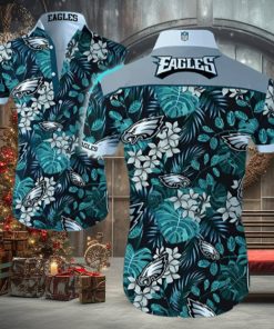 Philadelphia Eagles Hawaiian Shirt Eagles Tropical Forest Hawaiian Shirt