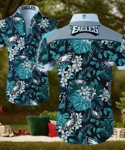 Philadelphia Eagles Hawaiian Shirt Eagles Tropical Forest Hawaiian Shirt