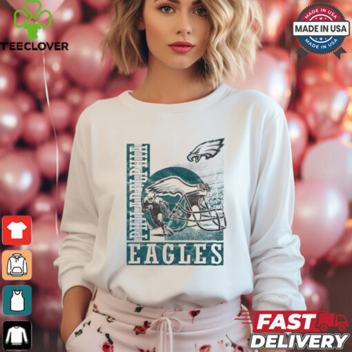 Philadelphia Eagles Helmet Dash T Shirt