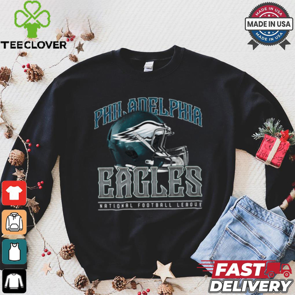 Philadelphia Eagles Helmet Garment Dyed Heavyweight T Shirt Philadelphia Eagles Helmet Garment Dyed Heavyweight T Shirt