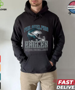 Philadelphia Eagles Helmet Garment Dyed Heavyweight T Shirt