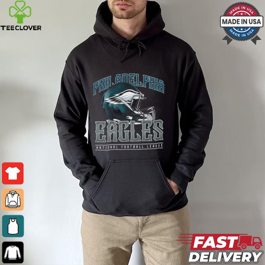 Philadelphia Eagles Helmet Garment Dyed Heavyweight T Shirt Philadelphia Eagles Helmet Garment Dyed Heavyweight T Shirt