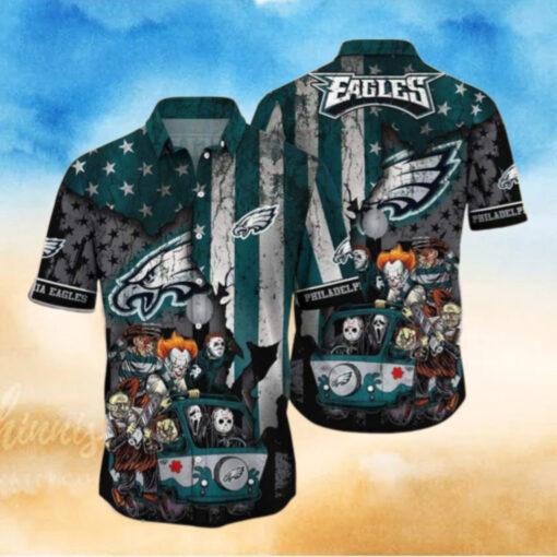 Philadelphia Eagles Horror Roadtrip Hawaiian Shirt