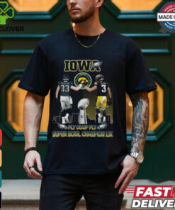 Philadelphia Eagles Iowa Hawkeyes DeJean Fly Coop Fly Super Bowl Champions LIX T Shirt