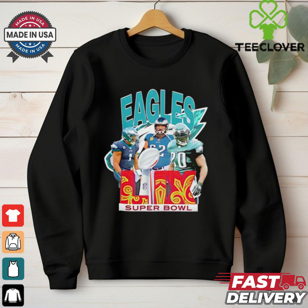 Philadelphia Eagles Jalen Hurts Jason Kelce and Brian Dawkins Super Bowl LIX 2025 shirt Philadelphia Eagles Jalen Hurts Jason Kelce and Brian Dawkins Super Bowl LIX 2025 shirt