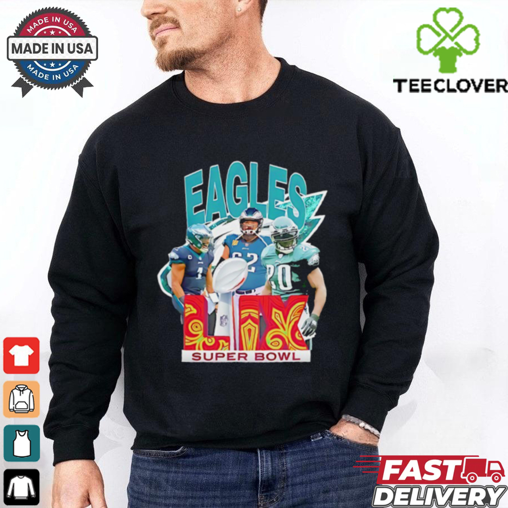 Philadelphia Eagles Jalen Hurts Jason Kelce and Brian Dawkins Super Bowl LIX 2025 shirt Philadelphia Eagles Jalen Hurts Jason Kelce and Brian Dawkins Super Bowl LIX 2025 shirt