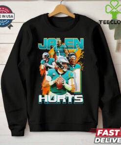 Philadelphia Eagles Jalen Hurts number 1 graphic shirt