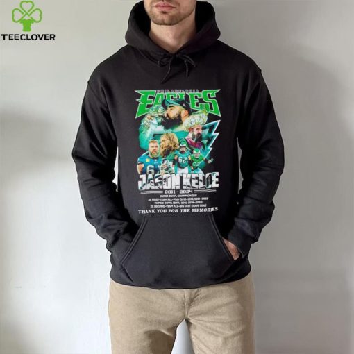 Philadelphia Eagles Jason Kelce 2011 2024 thank you for the memories hoodie, sweater, longsleeve, shirt v-neck, t-shirt