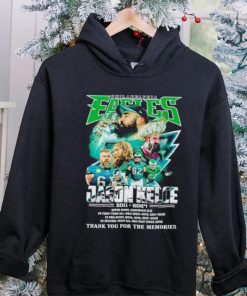 Philadelphia Eagles Jason Kelce 2011 2024 thank you for the memories hoodie, sweater, longsleeve, shirt v-neck, t-shirt