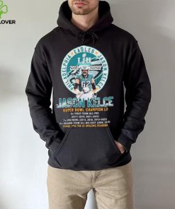 Philadelphia Eagles Jason Kelce Super Bowl Champions thank you for 13 Amazing Seasons hoodie, sweater, longsleeve, shirt v-neck, t-shirt