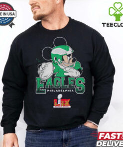 Philadelphia Eagles Junk Food Disney Mickey QB Super Bowl Lix Shirt