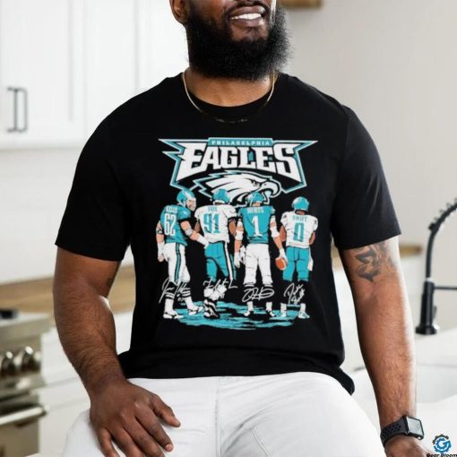 Philadelphia Eagles Kelce Cox Hurts and Swift Signatures hoodie, sweater, longsleeve, shirt v-neck, t-shirt