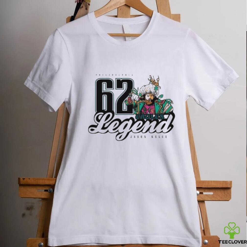 Philadelphia Eagles Legend Jason Kelce 62 Wearing Parade Costume shirt Philadelphia Eagles Legend Jason Kelce 62 Wearing Parade Costume shirt