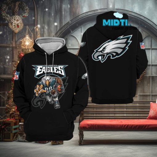 Philadelphia Eagles Logo 2023 All Over Printed Hoodie