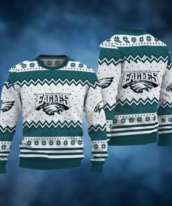 Philadelphia Eagles Logo All Over Printed Christmas Sweater