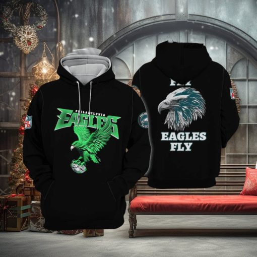 Philadelphia Eagles Logo Team All Over Printed Hoodie