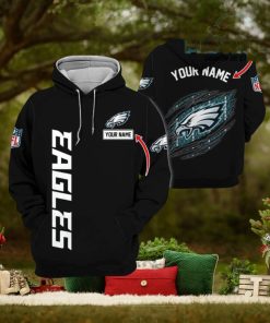 Philadelphia Eagles Logo Team Custom Name Hoodie