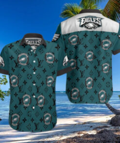 Philadelphia Eagles Luxury Logo Hawaiian Shirt