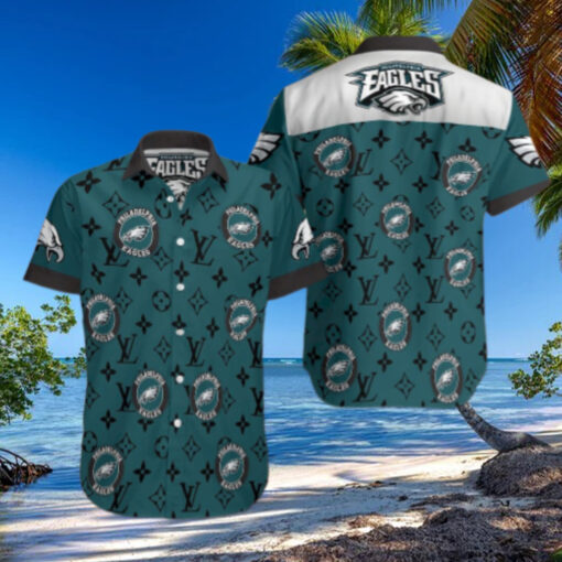 Philadelphia Eagles Luxury Logo Hawaiian Shirt