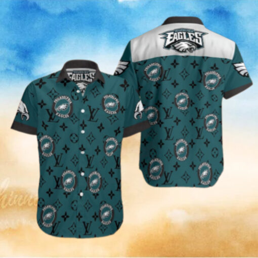 Philadelphia Eagles Luxury Logo Hawaiian Shirt