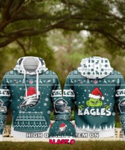 Philadelphia Eagles Merry Christmas Ugly Hoodie Sweatshirt