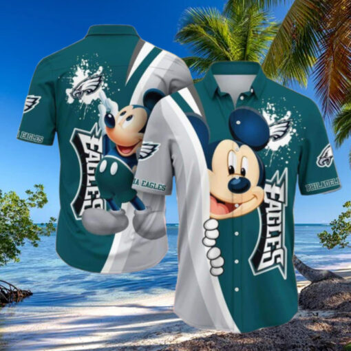 Philadelphia Eagles Mickey Celebration Hawaiian Shirt