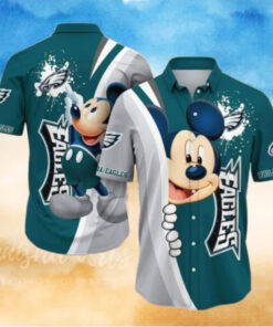 Philadelphia Eagles Mickey Celebration Hawaiian Shirt