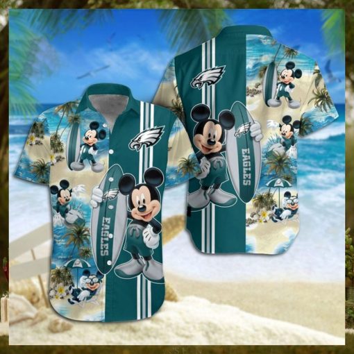 Philadelphia Eagles Mickey Mouse Hawaiian Shirt