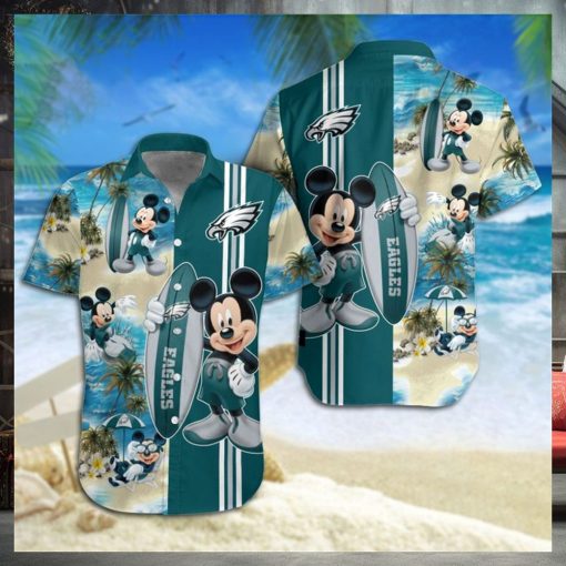 Philadelphia Eagles Mickey Mouse Hawaiian Shirt