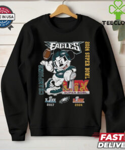 Philadelphia Eagles Mickey Mouse Super Bowl LIX Champions T Shirt