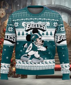 Philadelphia Eagles Mickey Mouse Ugly Christmas Sweater