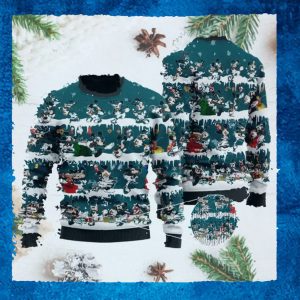 Philadelphia Eagles Mickey NFL American Football Ugly Christmas Sweater Sweatshirt Party