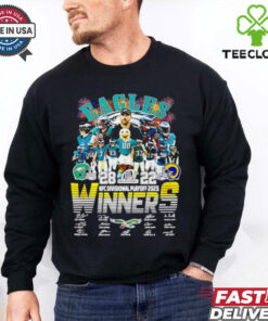 Philadelphia Eagles NFC Divisional Playoff 2025 Winners signatures shirt