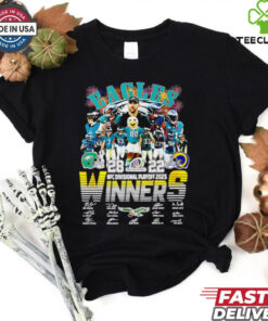 Philadelphia Eagles NFC Divisional Playoff 2025 Winners signatures shirt