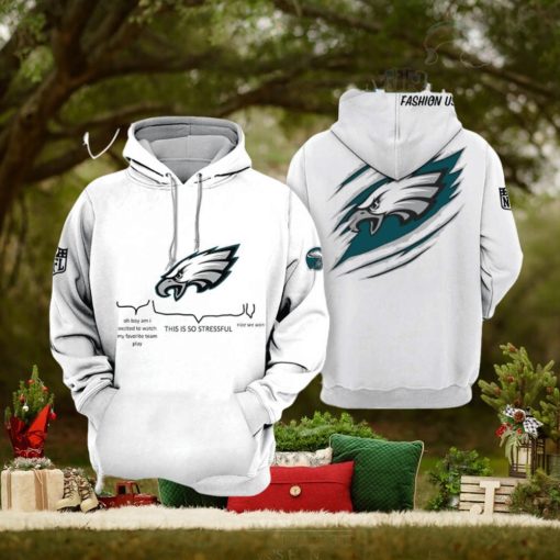 Philadelphia Eagles NFL 2023 White Hoodie