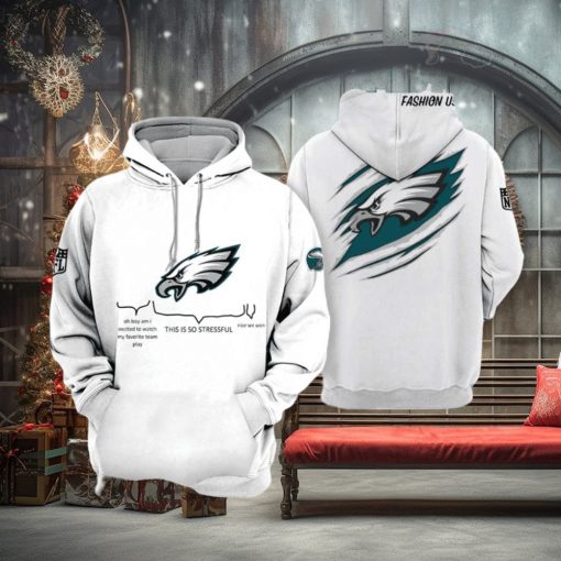 Philadelphia Eagles NFL 2023 White Hoodie