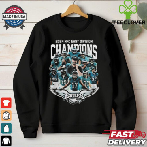 Philadelphia Eagles NFL 2024 NFC East Division Champions Fly Eagles Fly Players Shirt