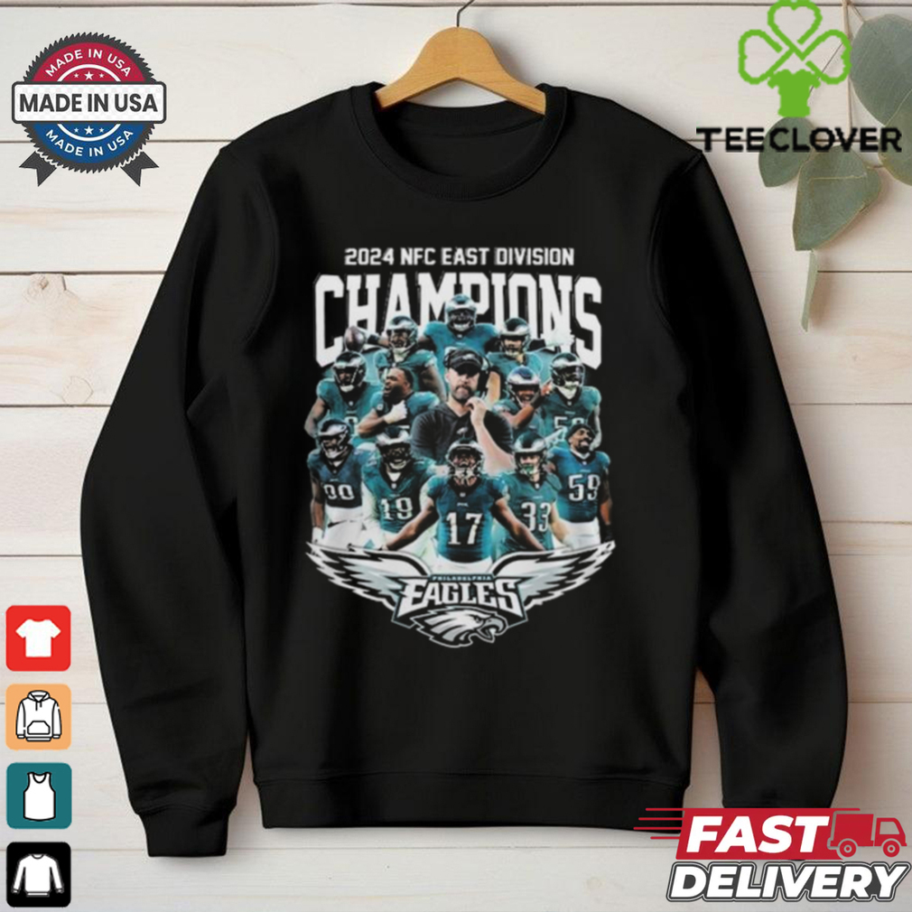 Philadelphia Eagles NFL 2024 NFC East Division Champions Fly Eagles Fly Players Shirt Philadelphia Eagles NFL 2024 NFC East Division Champions Fly Eagles Fly Players Shirt
