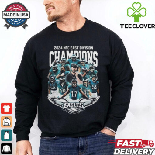 Philadelphia Eagles NFL 2024 NFC East Division Champions Fly Eagles Fly Players Shirt