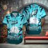 Philadelphia Eagles NFL Big Ship And Ocean Aloha Short Sleeve Hawaiian Shirt