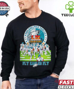 Philadelphia Eagles NFL LIX Super Bowl Champions 2024 Fly Eagles Fly stadium shirt