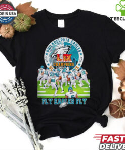 Philadelphia Eagles NFL LIX Super Bowl Champions 2024 Fly Eagles Fly stadium shirt